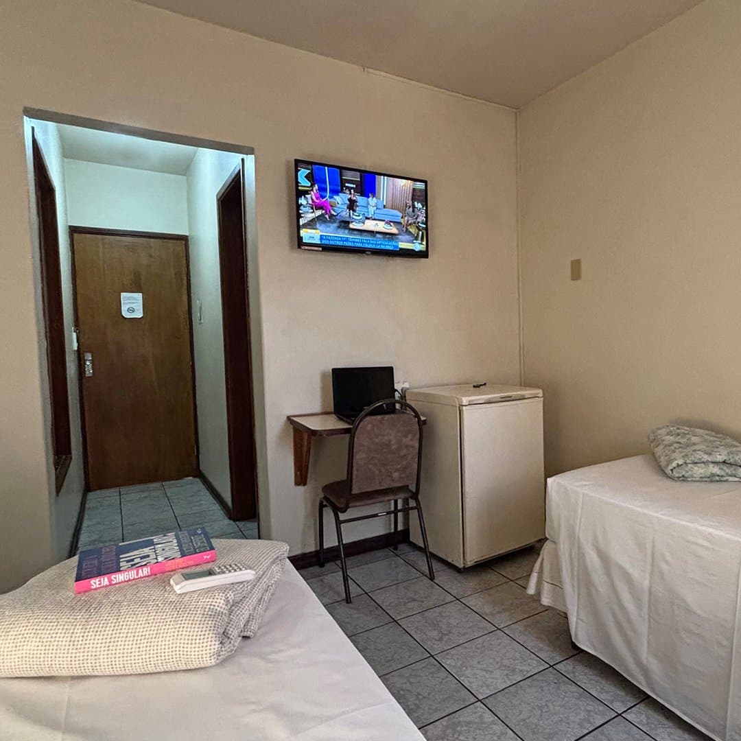 Banheiro do apartamento Luxo Duplo do Hotel Galli